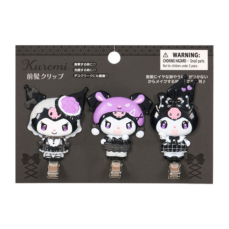 "Kuromi Pitch Black Mode" Hair Clip Set