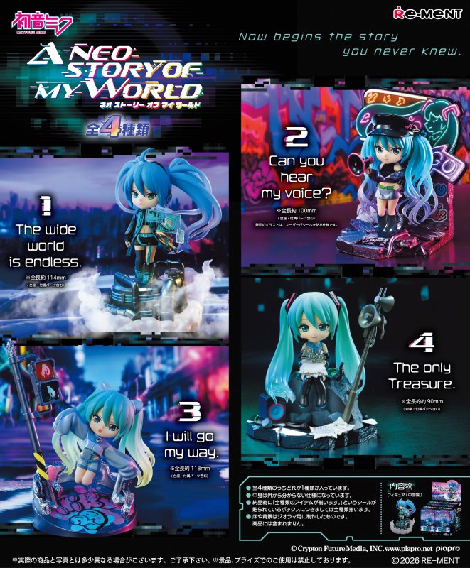 RE-MENT "Hatsune Miku A Neostory of my World" Blind