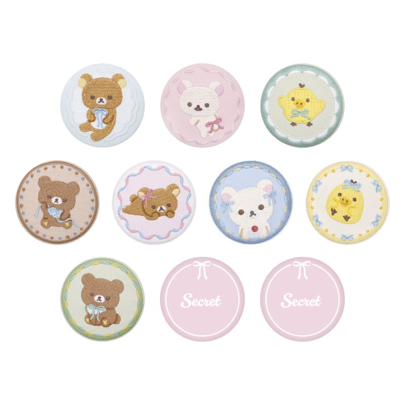 "Rilakkuma Bow Embroidered Can Mirror" Blind