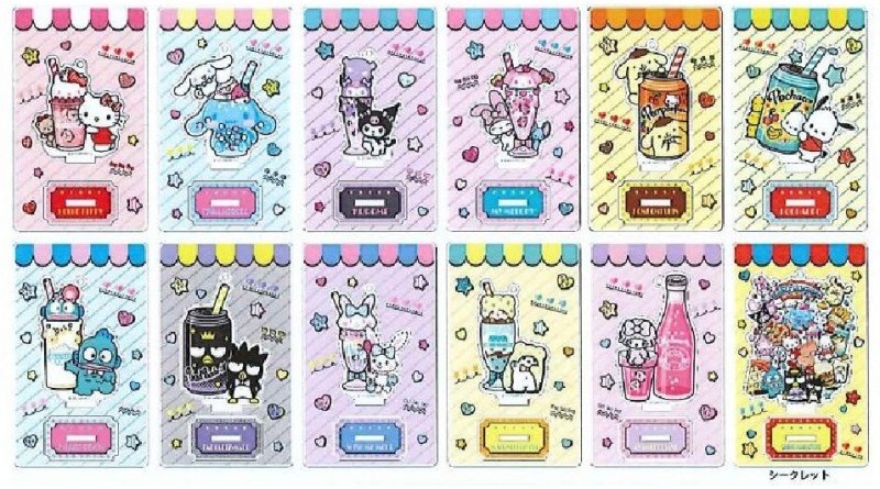 "Sanrio American Diner Acrylic Stand" Blind Bag