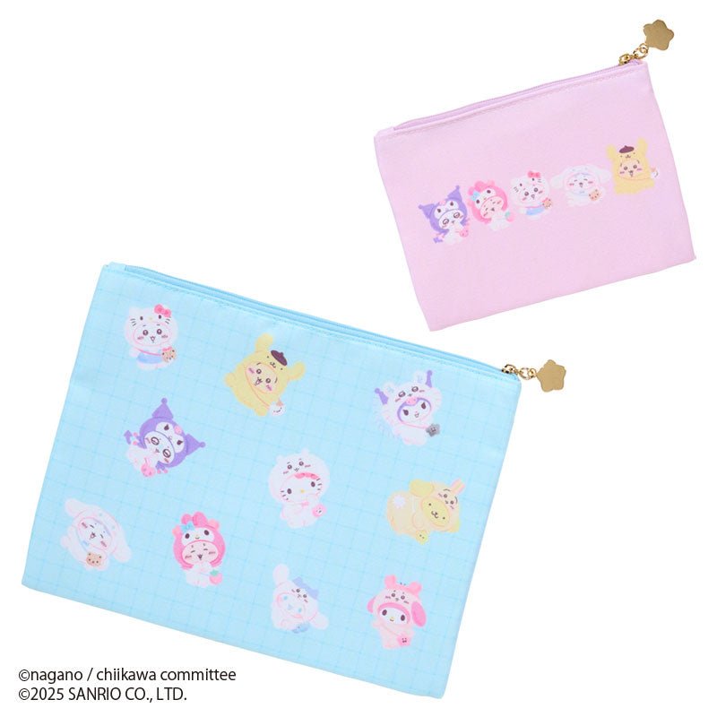 "Chiikawa x Sanrio" Flat Pouch Set - Rosey’s Kawaii Shop