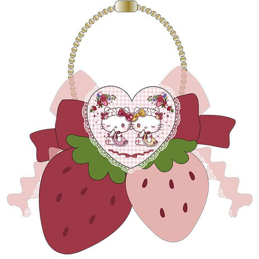 "DOLLY MIX x Hello Kitty" Strawberry Brooch - Rosey’s Kawaii Shop