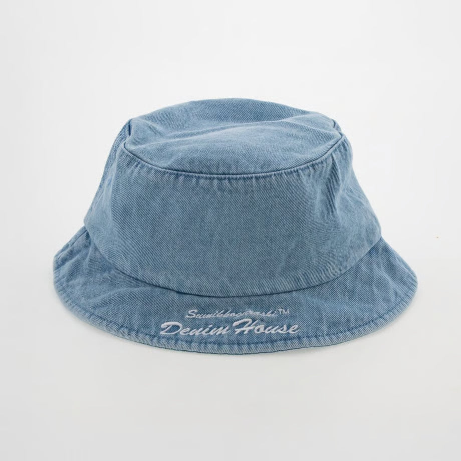 "Sumikko Gurashi Denim House" Embroidered Bucket Hat