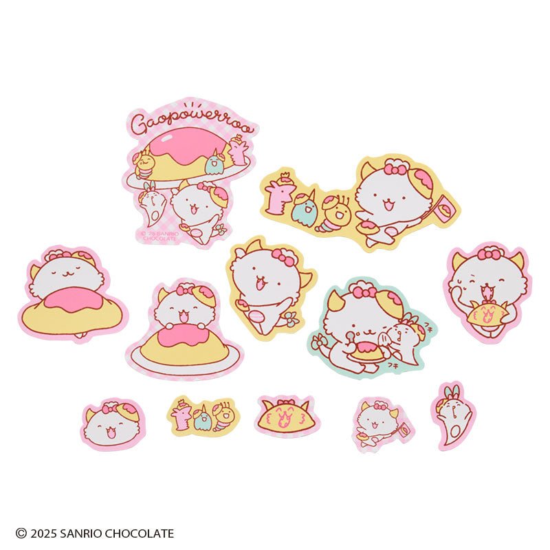 "Gaopowerroo Omelette Rice" Stickers Set - Rosey’s Kawaii Shop