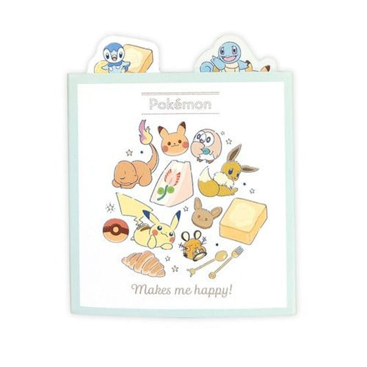 [GREEN] "Pokemon Snacks & Tea" Patapata Sticky Notes - Rosey’s Kawaii Shop