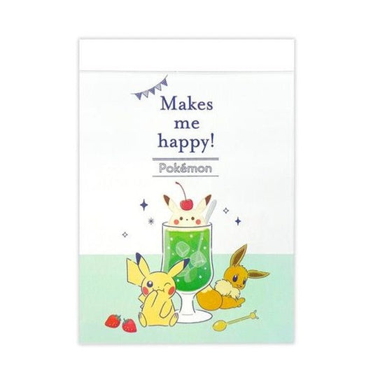 [GREEN] "Pokemon Snacks & Tea" Small Memo Pad - Rosey’s Kawaii Shop