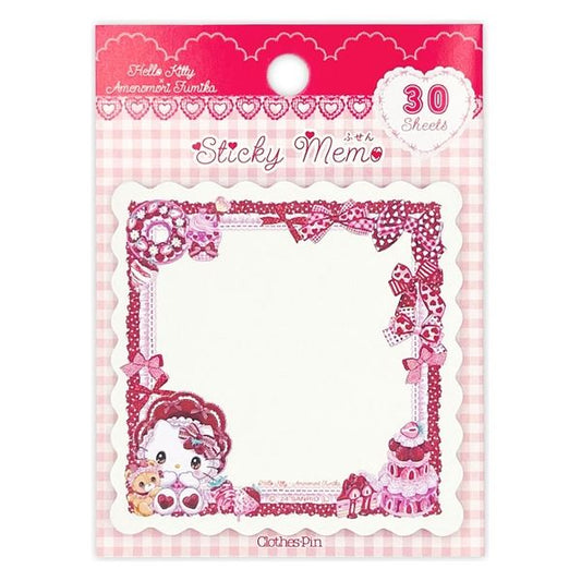[Hello Kitty] "Amenomori Fumika x Sanrio" Sticky Notes - Rosey’s Kawaii Shop