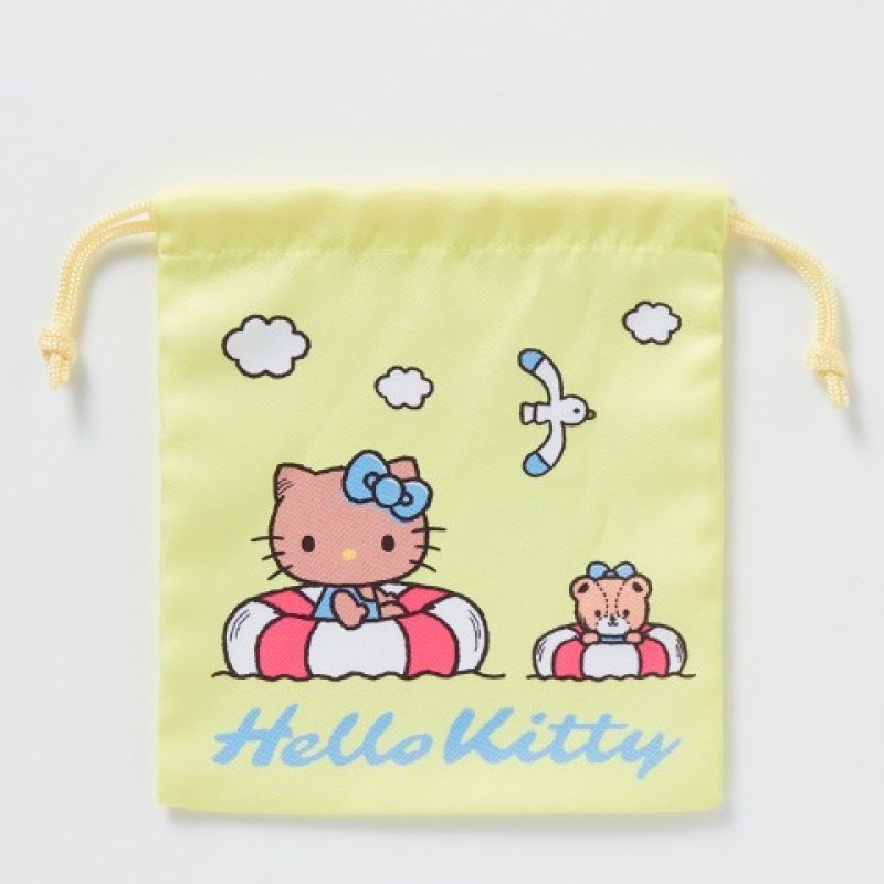 "Hello Kitty Suntan" Mini Drawstring Bag - Rosey’s Kawaii Shop