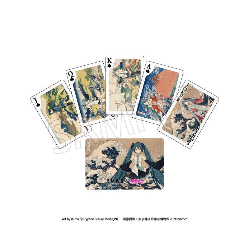 "Katasushika Hokusai x Hatsune Miku" Playing Cards - Rosey’s Kawaii Shop