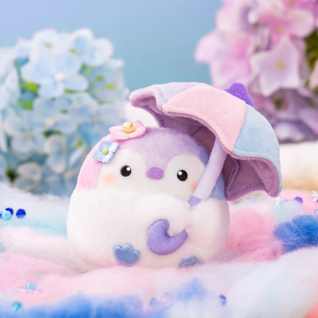 "Koupenchan Hydrangea Umbrella" Plush Keychain - Rosey’s Kawaii Shop