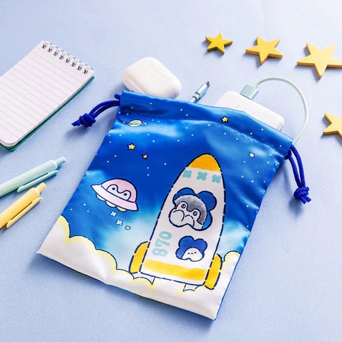 "Koupenchan Space Mission" Drawstring Bag - Rosey’s Kawaii Shop
