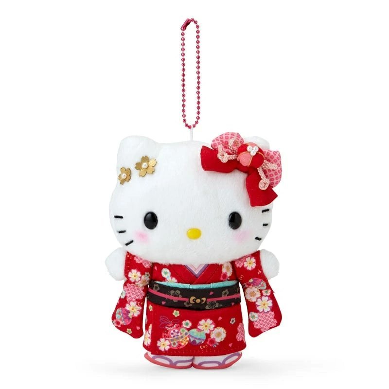 LIMITED "Hello Kitty Kimono" Plush Keychain - Rosey’s Kawaii Shop