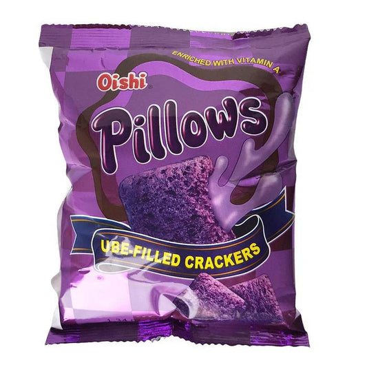 *MINI* OISHI Pillows "Ube-Filled" Crackers - Rosey’s Kawaii Shop