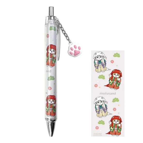 "Mofusand Kabuki" Ballpoint Pen - Rosey’s Kawaii Shop