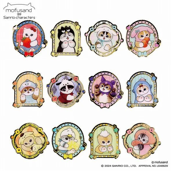 "Mofusand x Sanrio" Metal Pin Blind BOX - Rosey’s Kawaii Shop