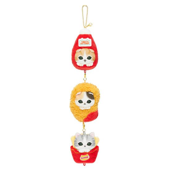 "Mofusand's Diner" Plush Keychain Set - Rosey’s Kawaii Shop