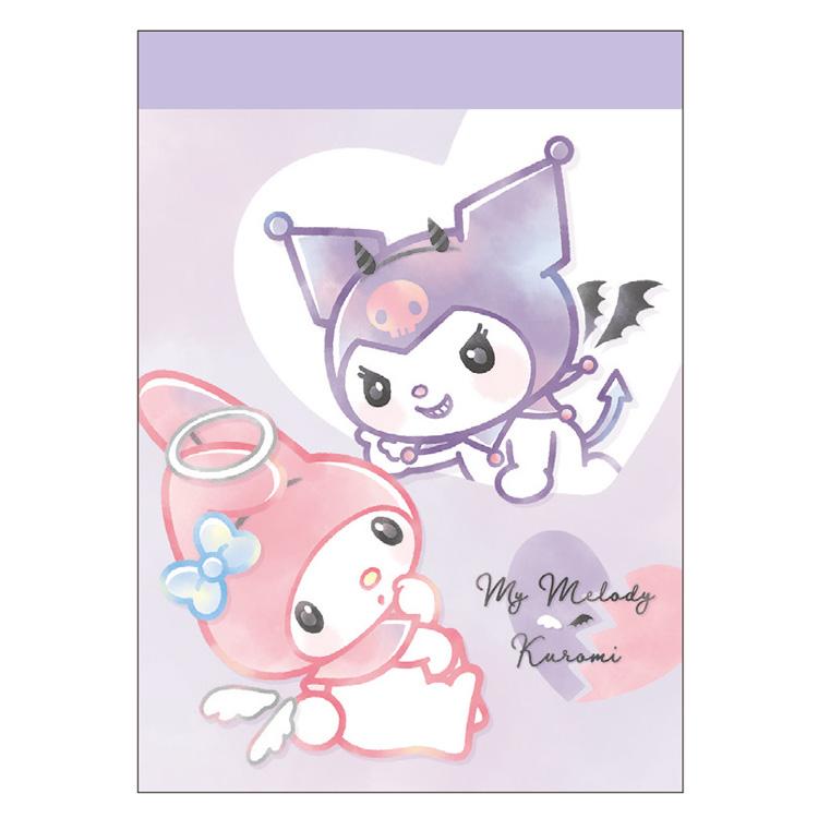 "My Melody & Kuromi Cute Battle" Small Memo Pad - Rosey’s Kawaii Shop