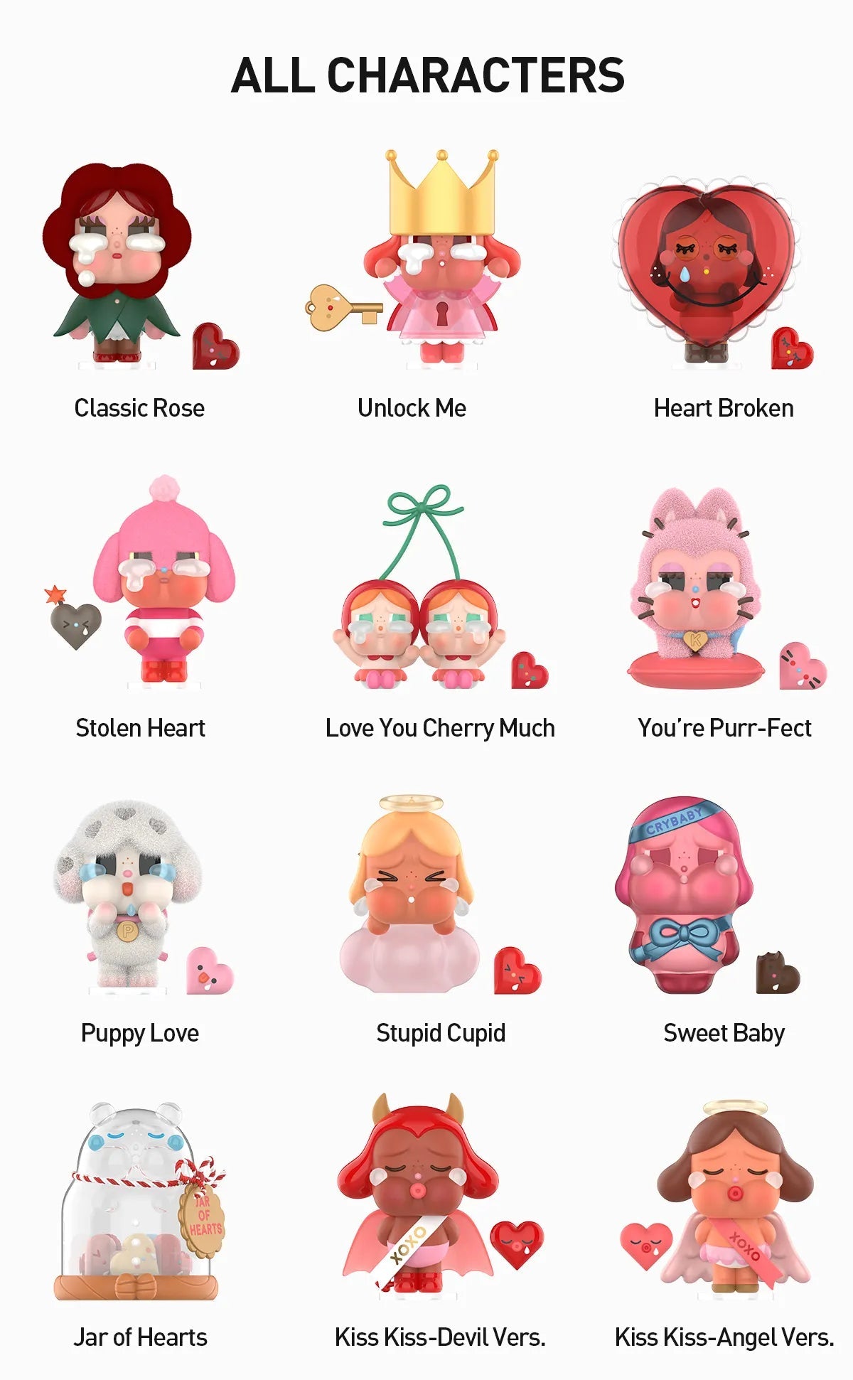 POPMART "CRYBABY Crying For Love" Blind Box - Rosey’s Kawaii Shop
