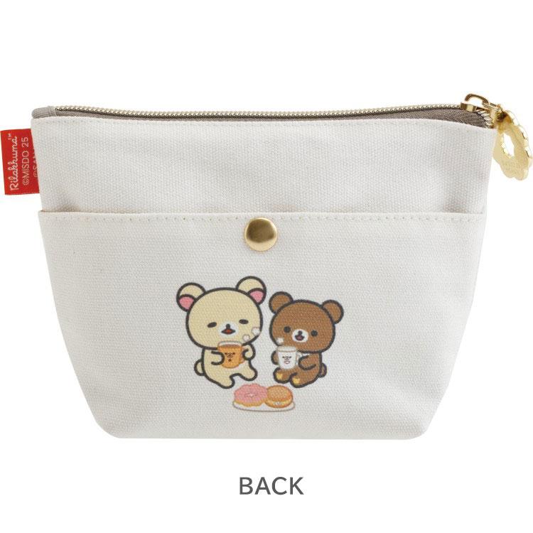 "Rilakkuma x Mister Donut" Trapezoid Pouch - Rosey’s Kawaii Shop