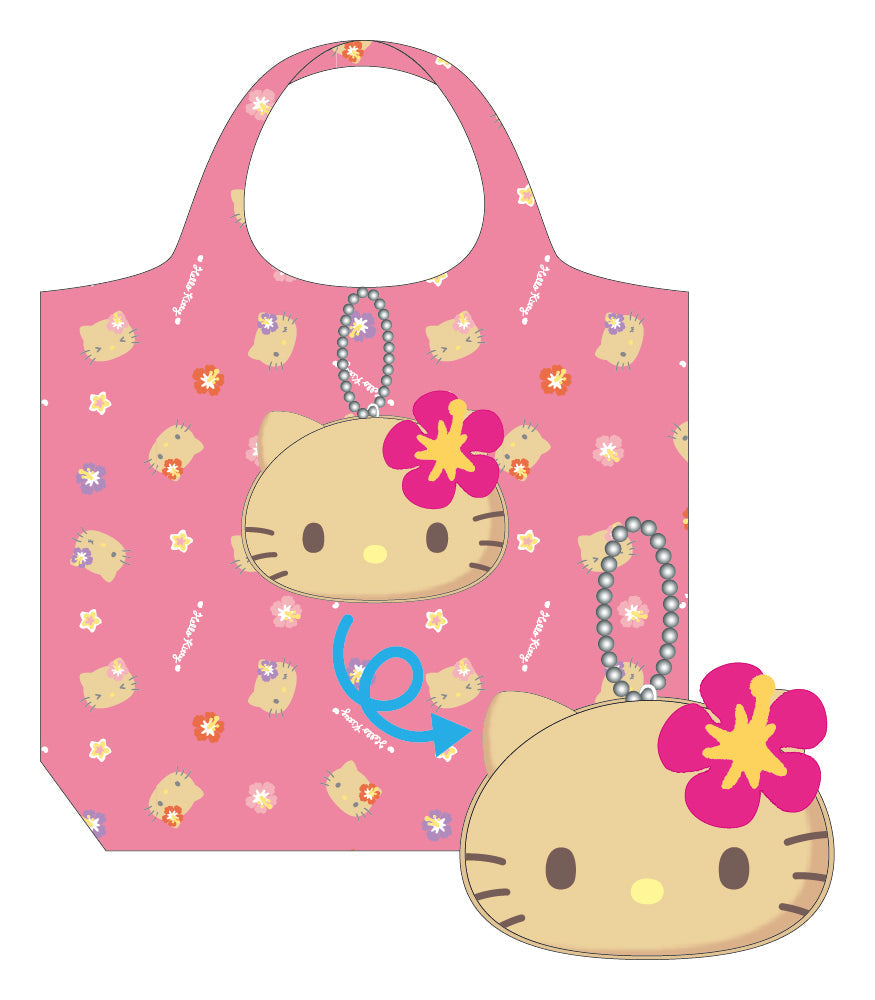 "Hello Kitty Suntan" Eco Bag with Pouch