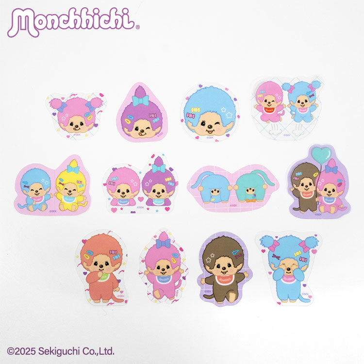 "Pastel Monchhichi" Sticker Flakes