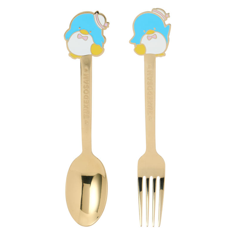 "Tuxedo Sam Cafe" Spoon and Fork Set