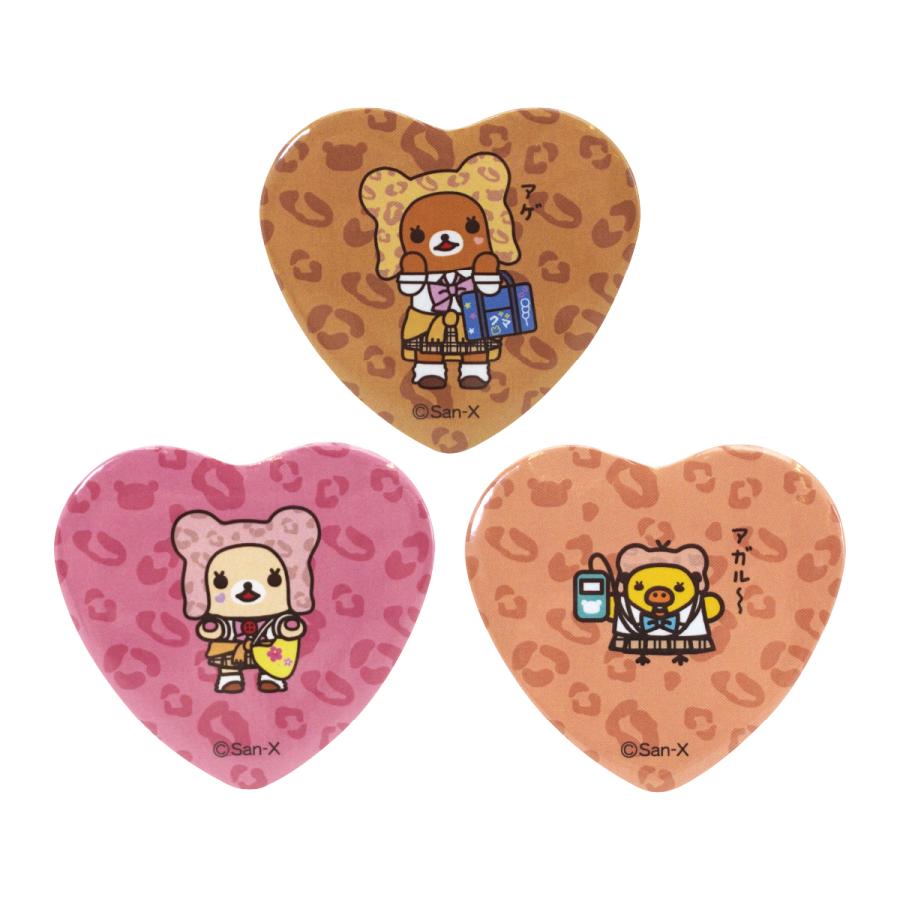 "Rilakkuma Store 18th Anniversary Heart Can Badge" Blind