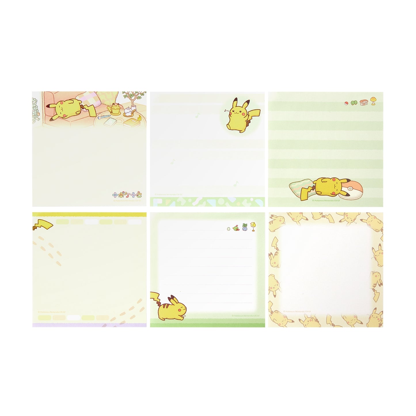 "Pokemon Ten Poke Ten Colors" Memo Pad