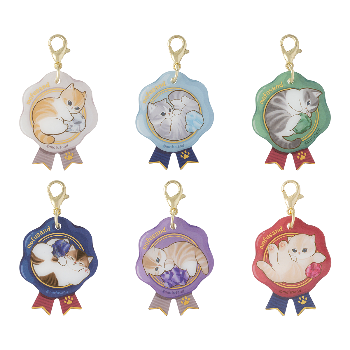 "Mofusand Nyantique Sealing Stamp Style Acrylic Charm" Blind
