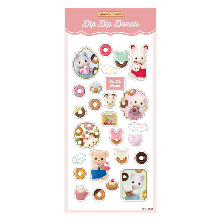 "Sylvanian Families Donut" Sticker Sheet