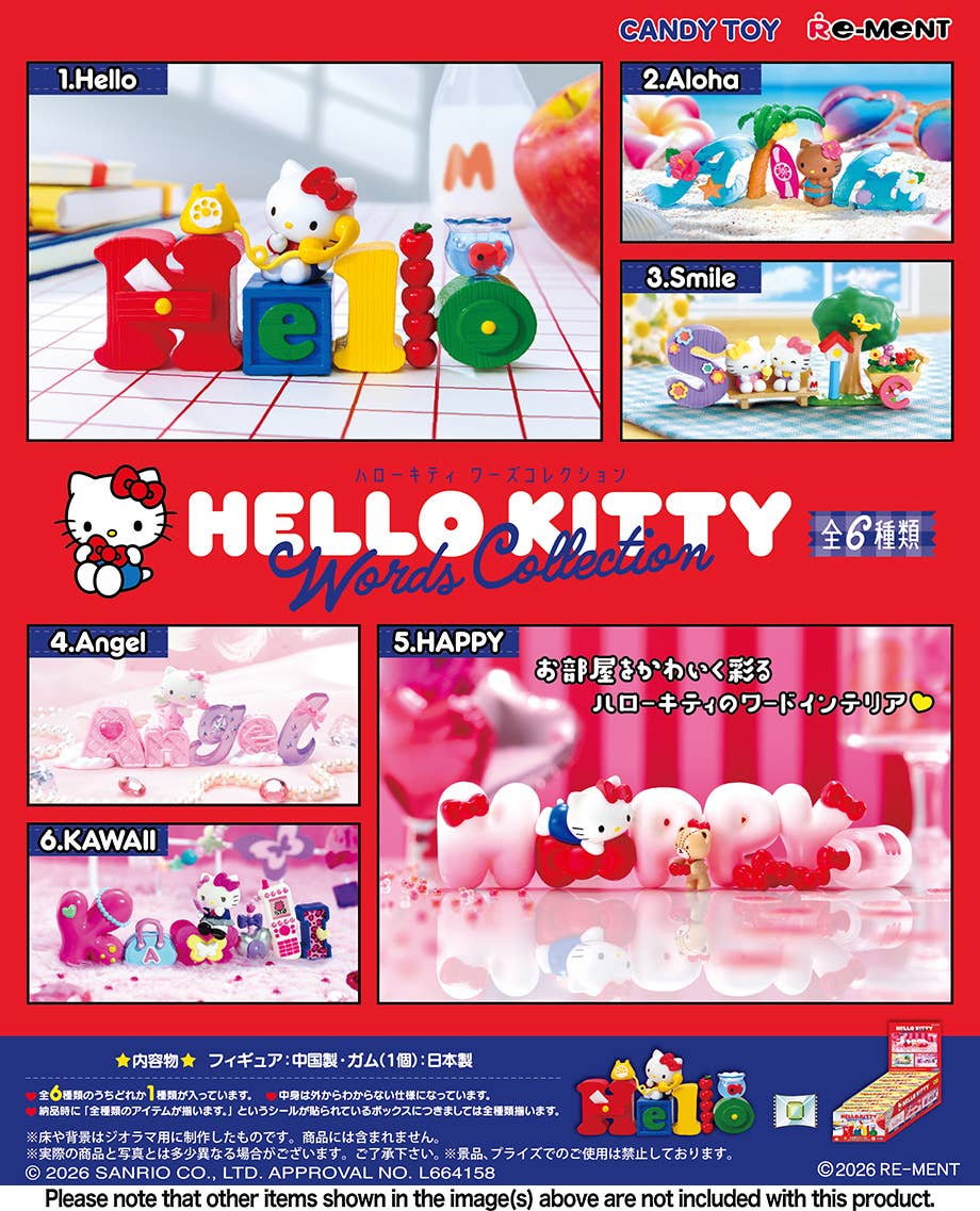 RE-MENT "Hello Kitty Words" Blind