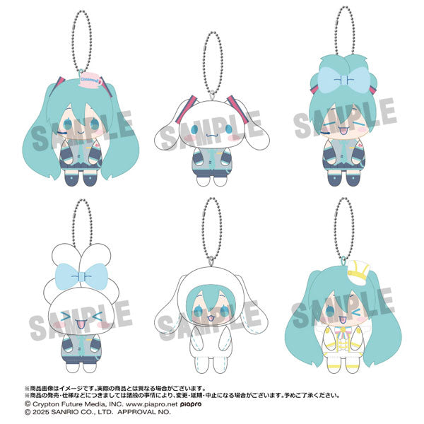 "Hatsune Miku x Cinnamoroll" Osuwari Plush Keychain Blind