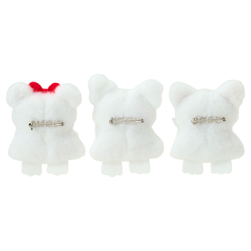 "Hanamaruobake Together with Friends" Plush Brooch Set
