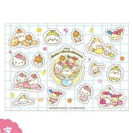 "Sirotan x Sanrio Exciting Fruit Fair" Clear Sticker Sheet