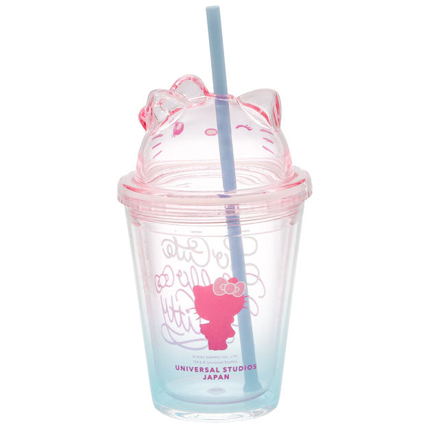 "USJ Hello Kitty" Tumbler with Straw