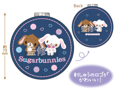 "Sugarbunnies" Denim Compact Mirror