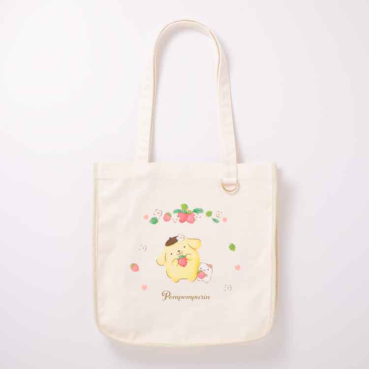 "Pompompurin Strawberry Friends" Tote Bag