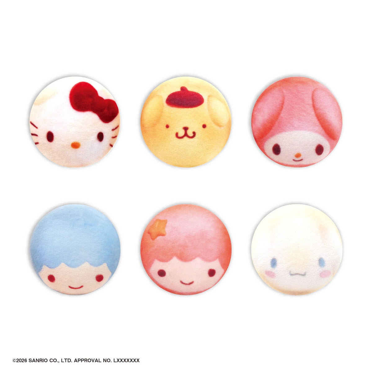 "Sanrio Chigiri Bread Squeeze" Badge