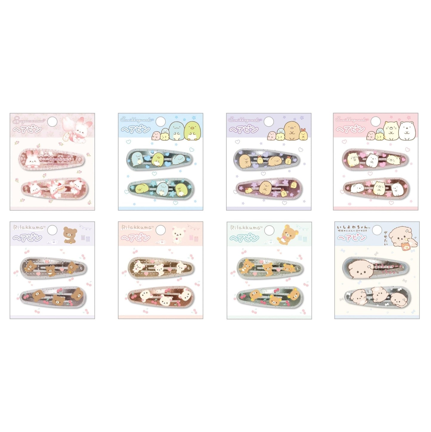 "SAN - X Friends" Mini Hair Clips Set - Rosey’s Kawaii Shop