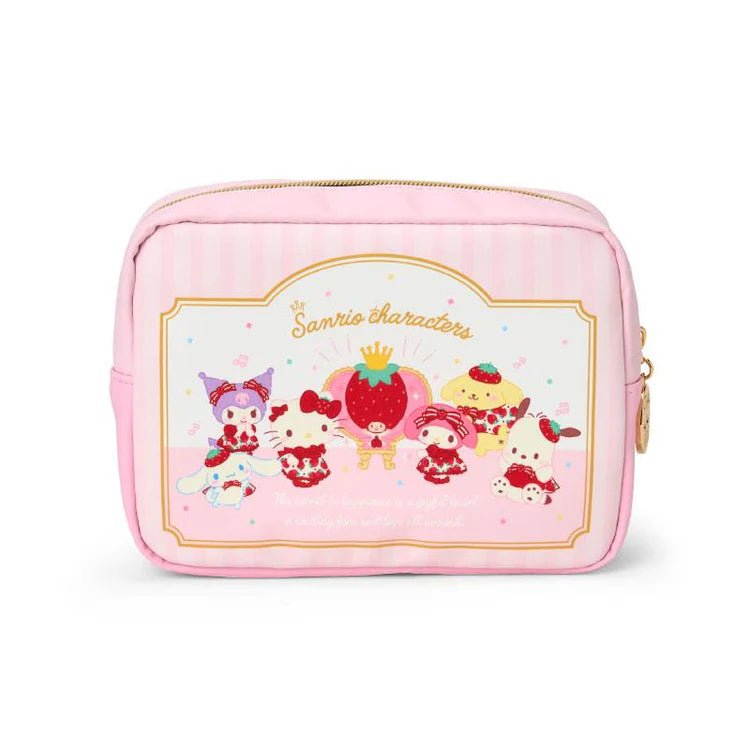 "Sanrio Strawberry News 50th Anniversary" Pouch - Rosey’s Kawaii Shop