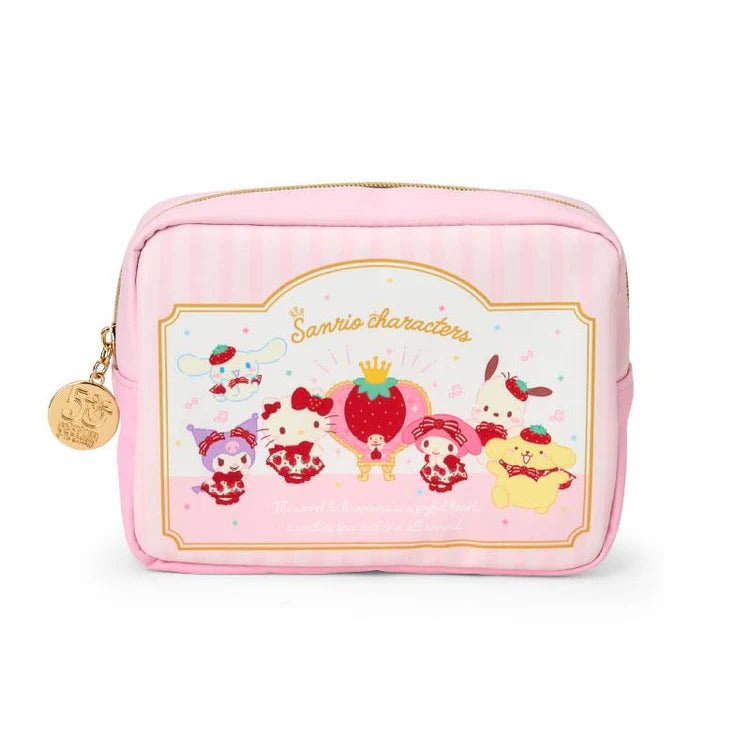 "Sanrio Strawberry News 50th Anniversary" Pouch - Rosey’s Kawaii Shop