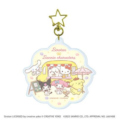 "Sirotan x Sanrio Cafe" Acrylic Keychain - Rosey’s Kawaii Shop