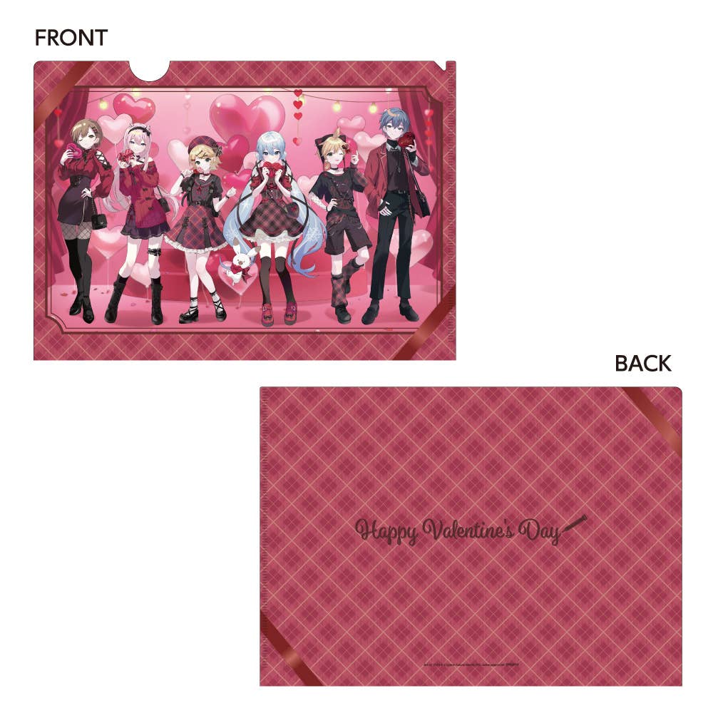 "Snow Miku x Don Quijote: Valentine's Day" Clear File - Rosey’s Kawaii Shop