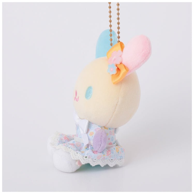 "Usahana Fluffy Floral" Plush Keychain - Rosey’s Kawaii Shop
