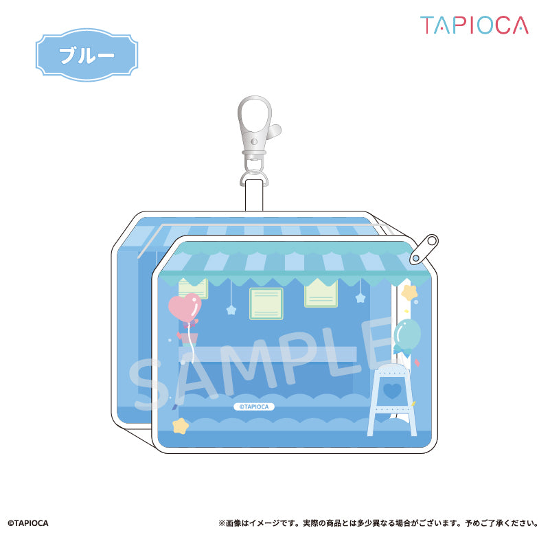 [DARK BLUE] "Tapioca Cafe" Window Pouch