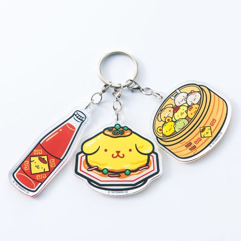 [GYOZA] AVAIL "Pompompurin" Triple Keychain