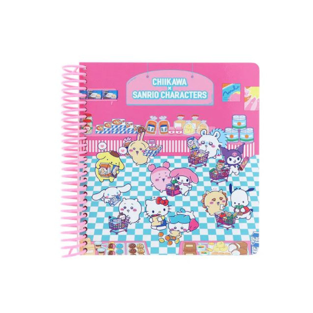 [PINK] "Chiikawa x Sanrio" Square Notebook