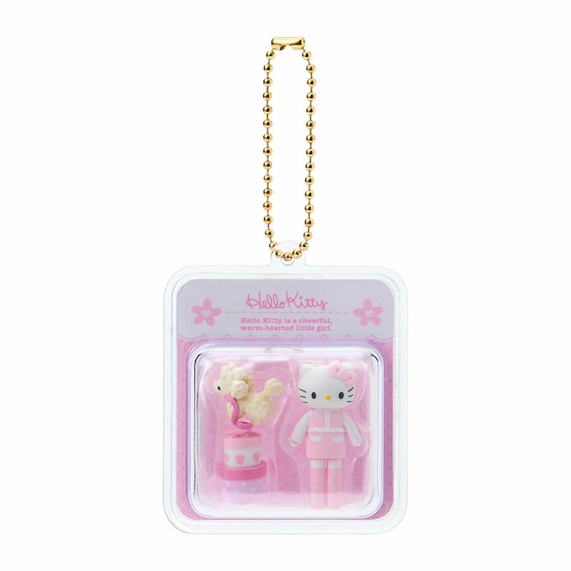 [HELLO KITTY / PINK] "Sanrio Miniature Toy Package" Keychain