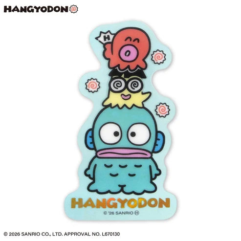 [BLUE] "THANKYOUMART X Hangyodon" Clear Sticker