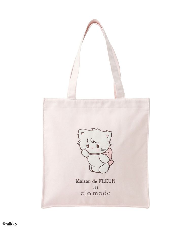 [LIGHT PINK] "Maison de FLEUR x Mikko Illustrations" Tote Bag